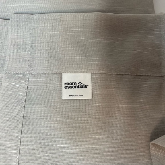 2pk (42” W x 84” L) Light Filtering Curtain Panel - Room Essentials ™ in Beige. - Picture 4 of 9